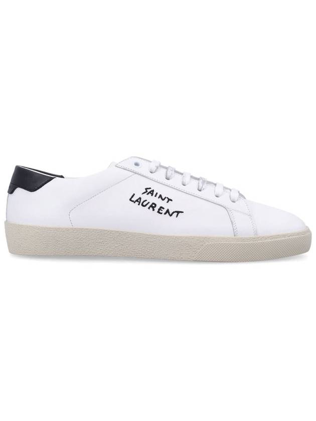 Court Classic SL 06 Leather Low Top Sneakers White - SAINT LAURENT - BALAAN 2