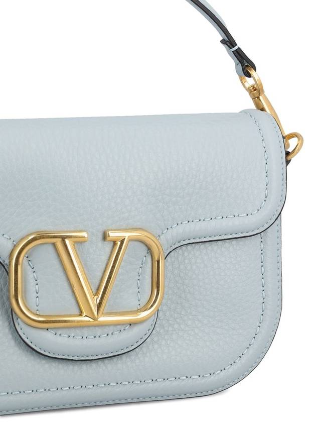 Alltime Soft Grain Calfskin Shoulder Bag Blue - VALENTINO - BALAAN 5