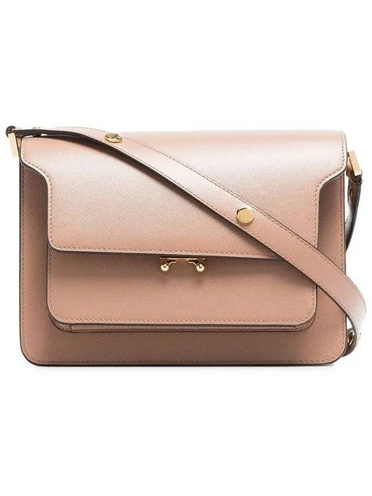 Saffiano Trunk Medium Shoulder Bag Beige - MARNI - BALAAN 2