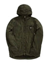 Logo Patch Wappen Nylon Metal Hooded Jacket Khaki - STONE ISLAND - BALAAN 2