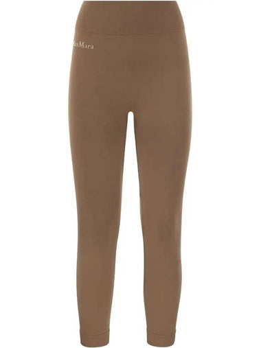 LAMA LAMA Logo Leggings Brown 2419811011 005 - MAX MARA - BALAAN 1