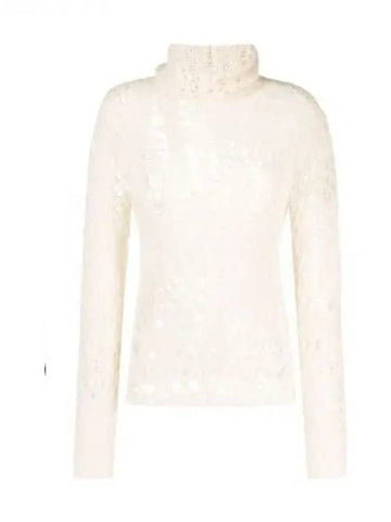 Openwork high neck alpaca wool knit - OUR LEGACY - BALAAN 1