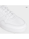 Men's Lace Up Calfskin Low-Top Sneakers Optic White - CELINE - BALAAN 3