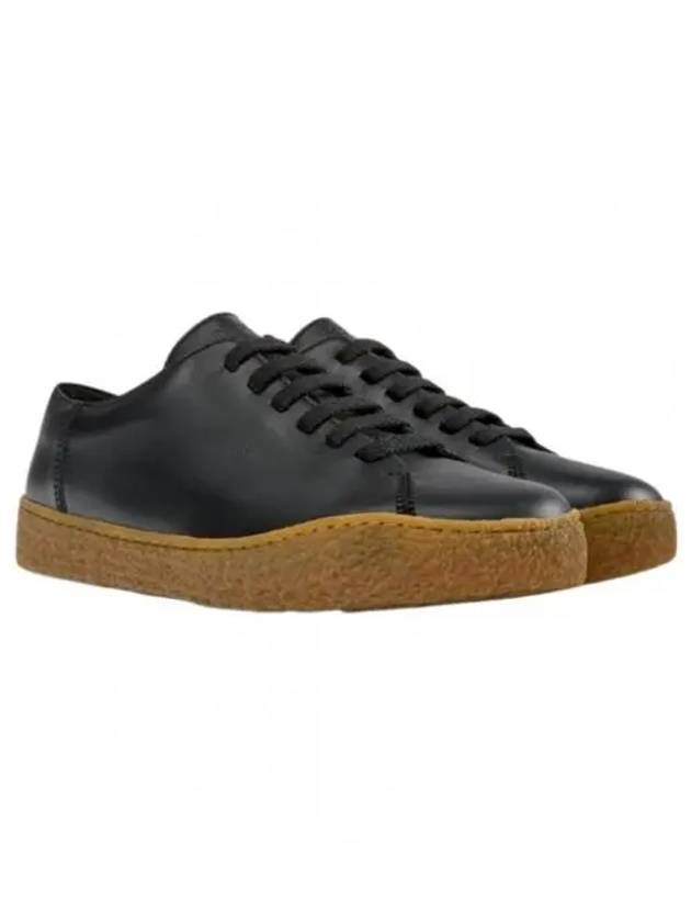 Men's Peu Terreno Leather Low Top Sneakers Black - CAMPER - BALAAN 2