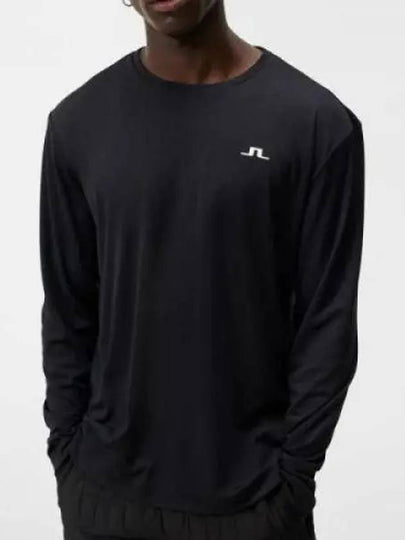 Ade Logo Long Sleeve T-Shirt Black - J.LINDEBERG - BALAAN 2