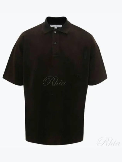 Anchor Embroidery Polo Shirt Dark Brown - JW ANDERSON - BALAAN 2