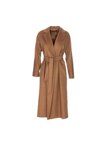 Prater Virgin Wool Single Coat Camel - MAX MARA - BALAAN 1