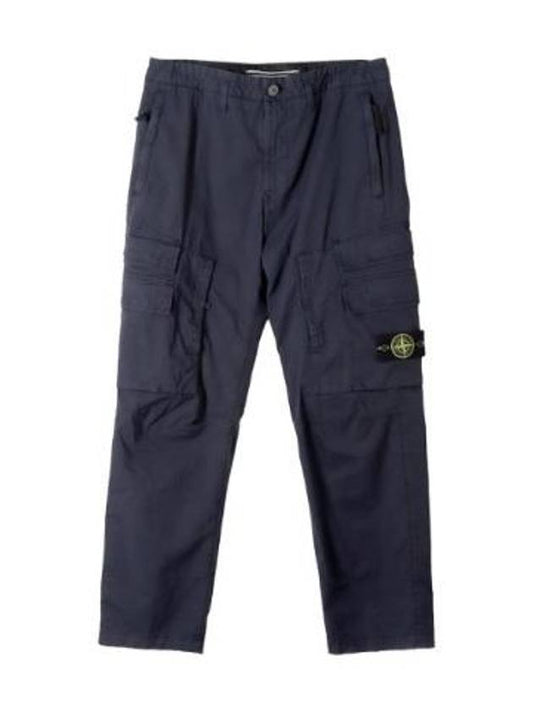 Pants Stretch Cotton Gabardine Multi-Pocket Cargo Pants Regular Fit - STONE ISLAND - BALAAN 1