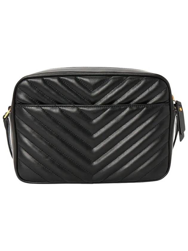 Lou Logo Quilting Cross Bag Black - SAINT LAURENT - BALAAN 9