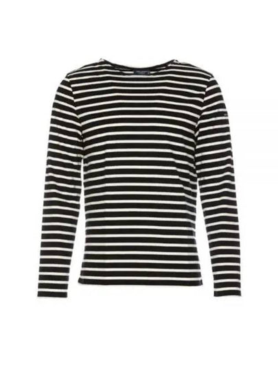 Minquiers Modern Stripe Long Sleeve T-Shirt Noir - SAINT JAMES - BALAAN 2