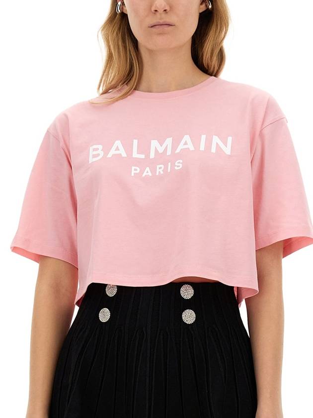 T-SHIRT WITH LOGO - BALMAIN - BALAAN 4