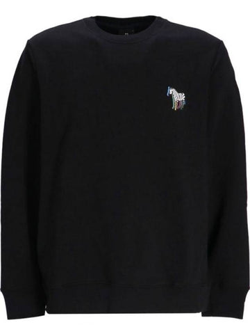 Zebra Printing Regular Fit Sweatshirt Black - PAUL SMITH - BALAAN 1