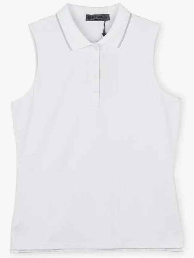 Collar Pleated Sleeveless White - G/FORE - BALAAN 3