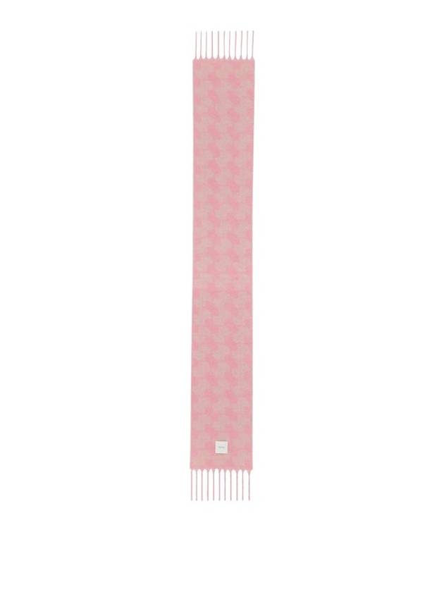 Logo Patch Alpaca Scarf Pink - PATOU - BALAAN 2