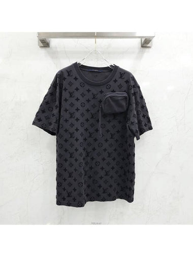 Lux You XL LV Monogram Pocket Short Sleeve T Shirt 1A7QDW - LOUIS VUITTON - BALAAN 1