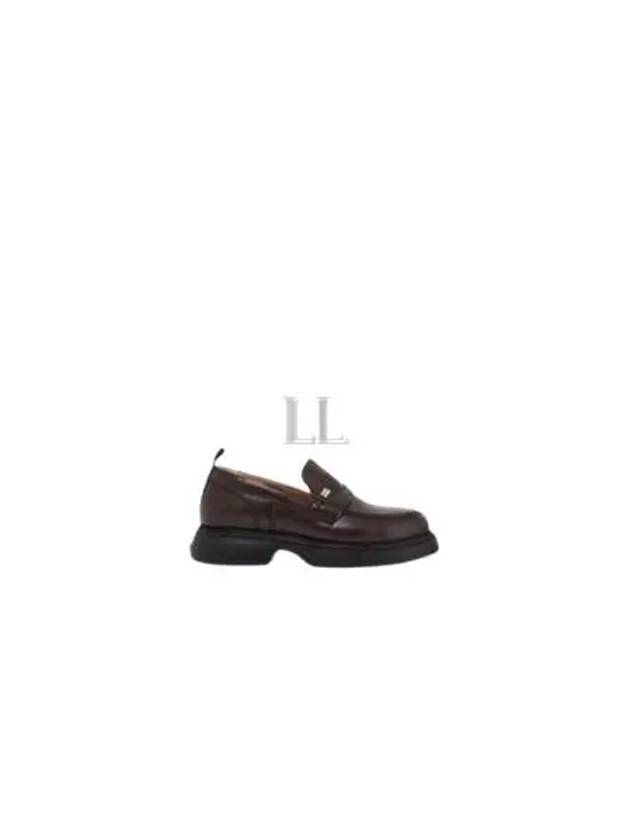 Everyday Patent Loafers Brown - GANNI - BALAAN 2