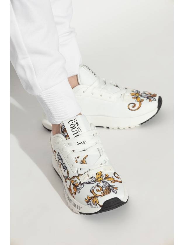 Versace Jeans Couture Sneakers With Barocco Pattern, Women's, White - VERSACE - BALAAN 2