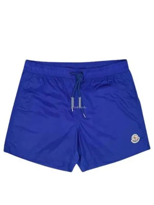 Logo Swim Shorts Bright Blue - MONCLER - BALAAN 2