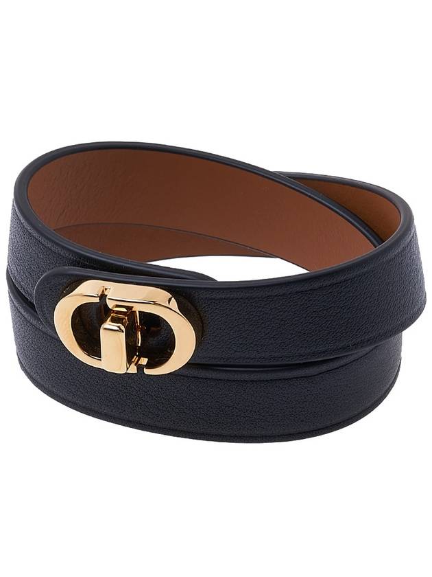 30 Montaigne Leather Bracelet Black - DIOR - BALAAN 10