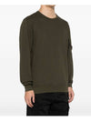 Light Fleece Sweatshirt Green - CP COMPANY - BALAAN 3