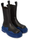 Tire Chelsea Boots Black Blue - BOTTEGA VENETA - BALAAN 4