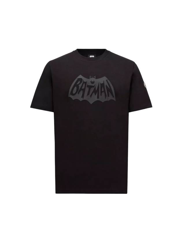 Batman Logo Short Sleeve T-Shirt Black - MONCLER - BALAAN 1