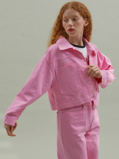 Washing Crop Jacket Pink - MANAVIS7 - BALAAN 2