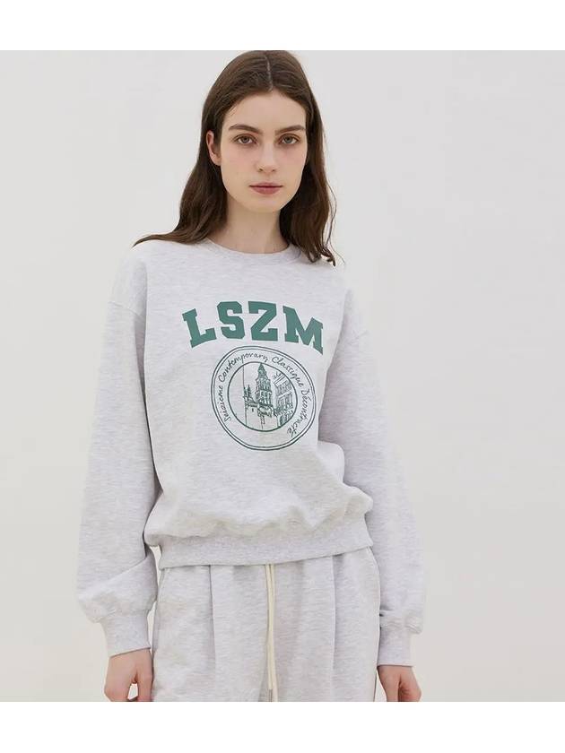 Logo Crewneck Sweatshirt Melange - LESEIZIEME - BALAAN 3