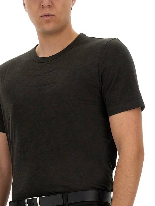 Men's Essential Cosmos Short Sleeve T-Shirt Black - THEORY - BALAAN 8