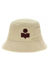 Haley Embroidered Logo Bucket Hat Ecru - ISABEL MARANT - BALAAN 2