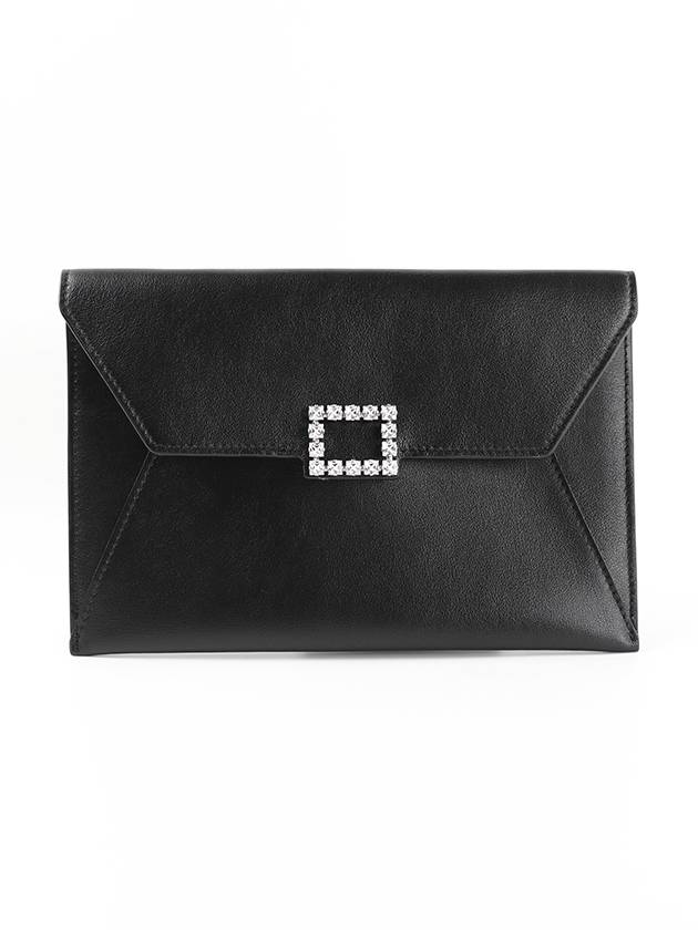 Buckle Envelope Small Clutch Bag Black - ROGER VIVIER - BALAAN 2