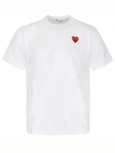 Red Heart Waffen Short Sleeve T Shirt - COMME DES GARCONS PLAY - BALAAN 1