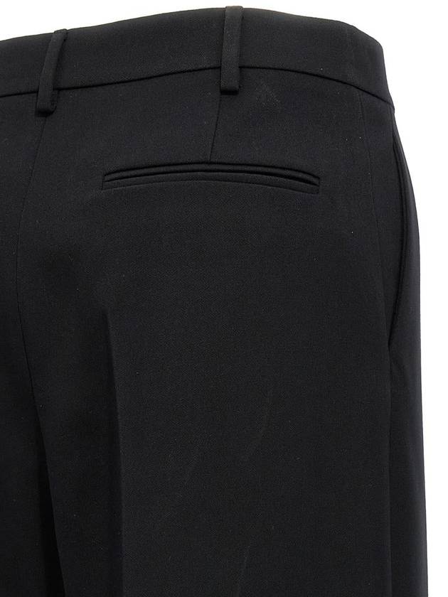 Wool wide pants black - VALENTINO - BALAAN 5