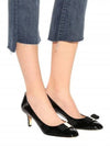 Salvatore Erice 55 Pumps Heel Black - SALVATORE FERRAGAMO - BALAAN.