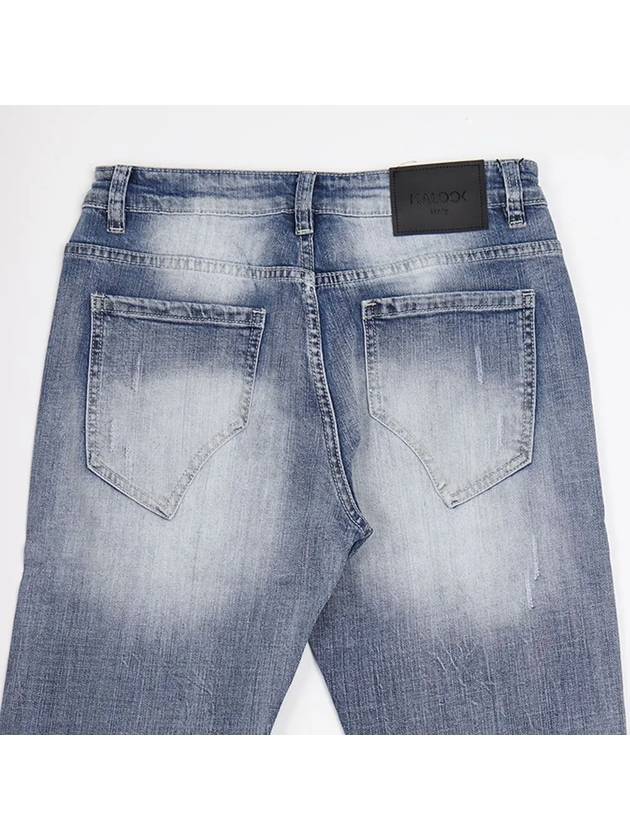 Men's Casual Patch Straight Jeans AJN179 - IKALOOOK - BALAAN 9