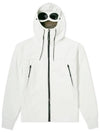 Men's Shell R Drawstring Goggle Hooded Jacket White - CP COMPANY - BALAAN 3