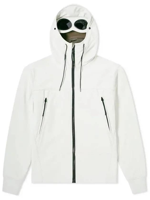 Men's Shell R Drawstring Goggle Hooded Jacket White - CP COMPANY - BALAAN 2