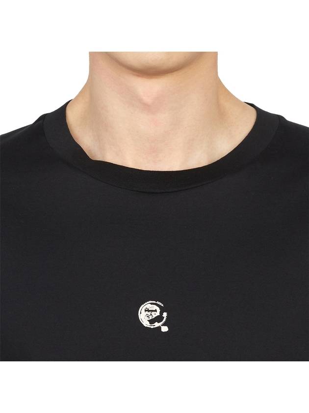 Shadow Project Logo Short Sleeve T-Shirt Black - STONE ISLAND - BALAAN 7