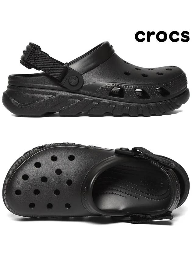 Duet Max Clog Sandals Black - CROCS - BALAAN 2