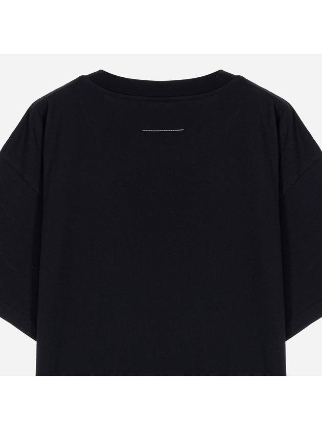 Logo Crew Neck Short Sleeve T-Shirt Black - MAISON MARGIELA - BALAAN 6