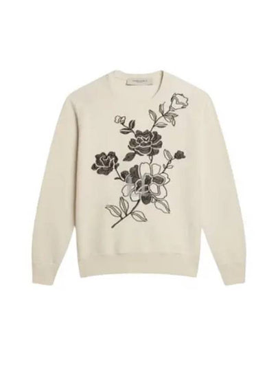 Men's Flower Long Sleeve T-Shirt White - GOLDEN GOOSE - BALAAN 2