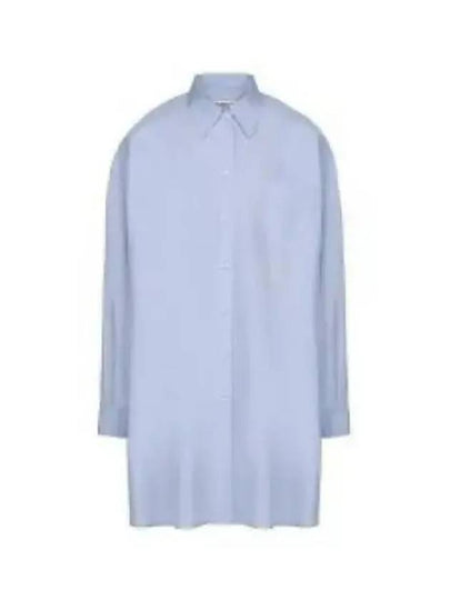 Cotton Poplin Shirt Light Blue - MAISON MARGIELA - BALAAN 2