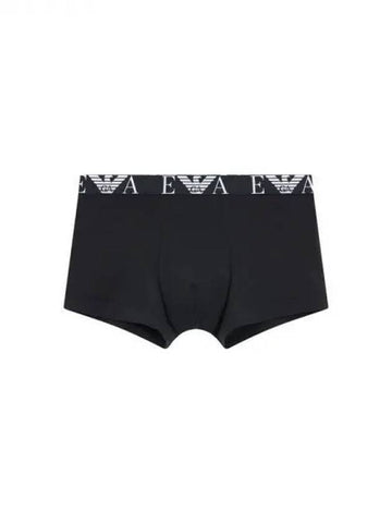 UNDERWEAR Men s Eagle Logo Banding Solid Drawn Black 270961 - EMPORIO ARMANI - BALAAN 1