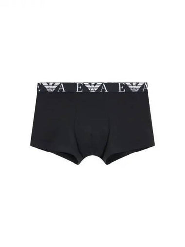 UNDERWEAR Men s Eagle Logo Banding Solid Drawn Black 270961 - EMPORIO ARMANI - BALAAN 1