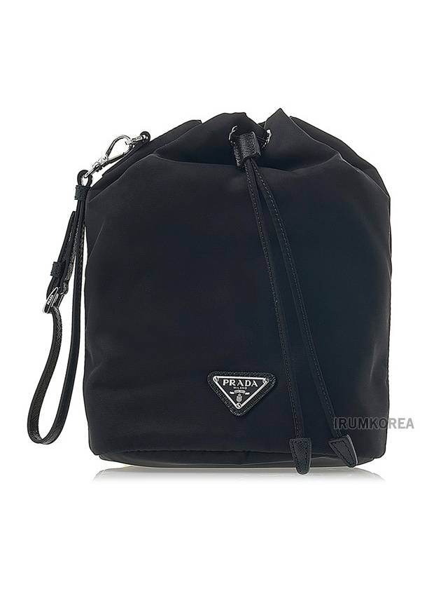 Re-Nylon Drawstring Pouch Black - PRADA - BALAAN 2