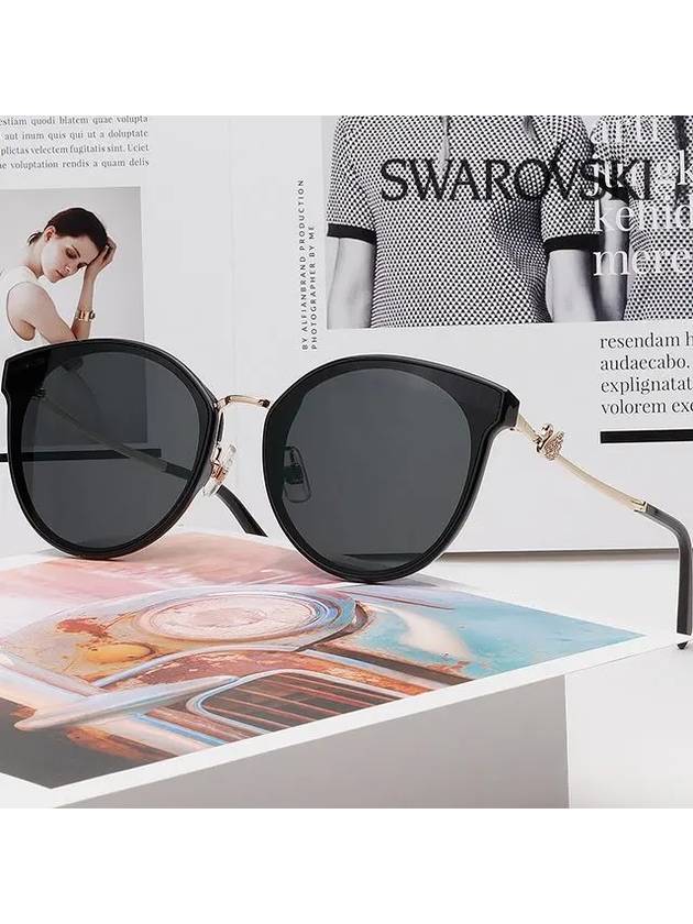 Sunglasses SK296K 01A Asian fit black - SWAROVSKI - BALAAN 2