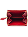 Saffiano Zipper Coin Wallet Red Gold - PRADA - BALAAN 5