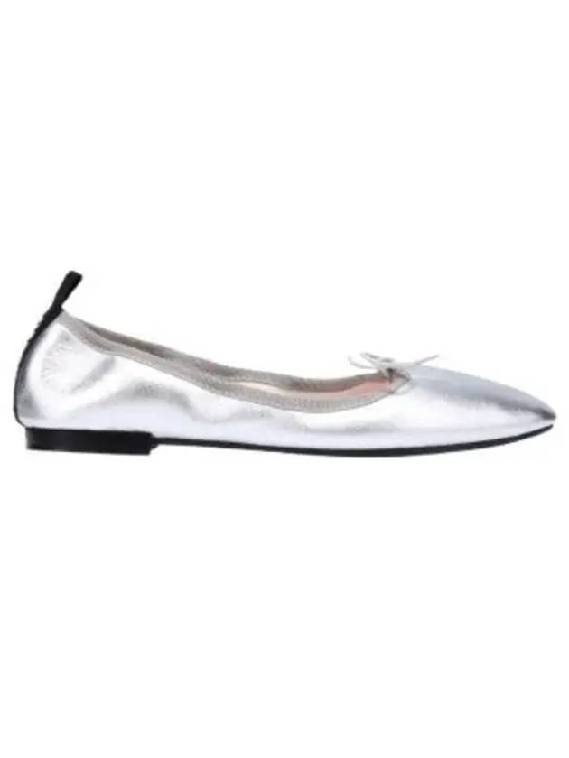 Garance Square Toe Ballet Flats Silver - REPETTO - BALAAN 1