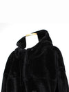 Black Fake Fur Hooded Men s Jacket 95 100 - UGG - BALAAN 4