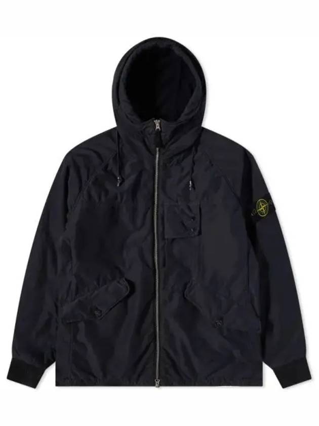 David Canvas Hooded Jacket Navy - STONE ISLAND - BALAAN 2